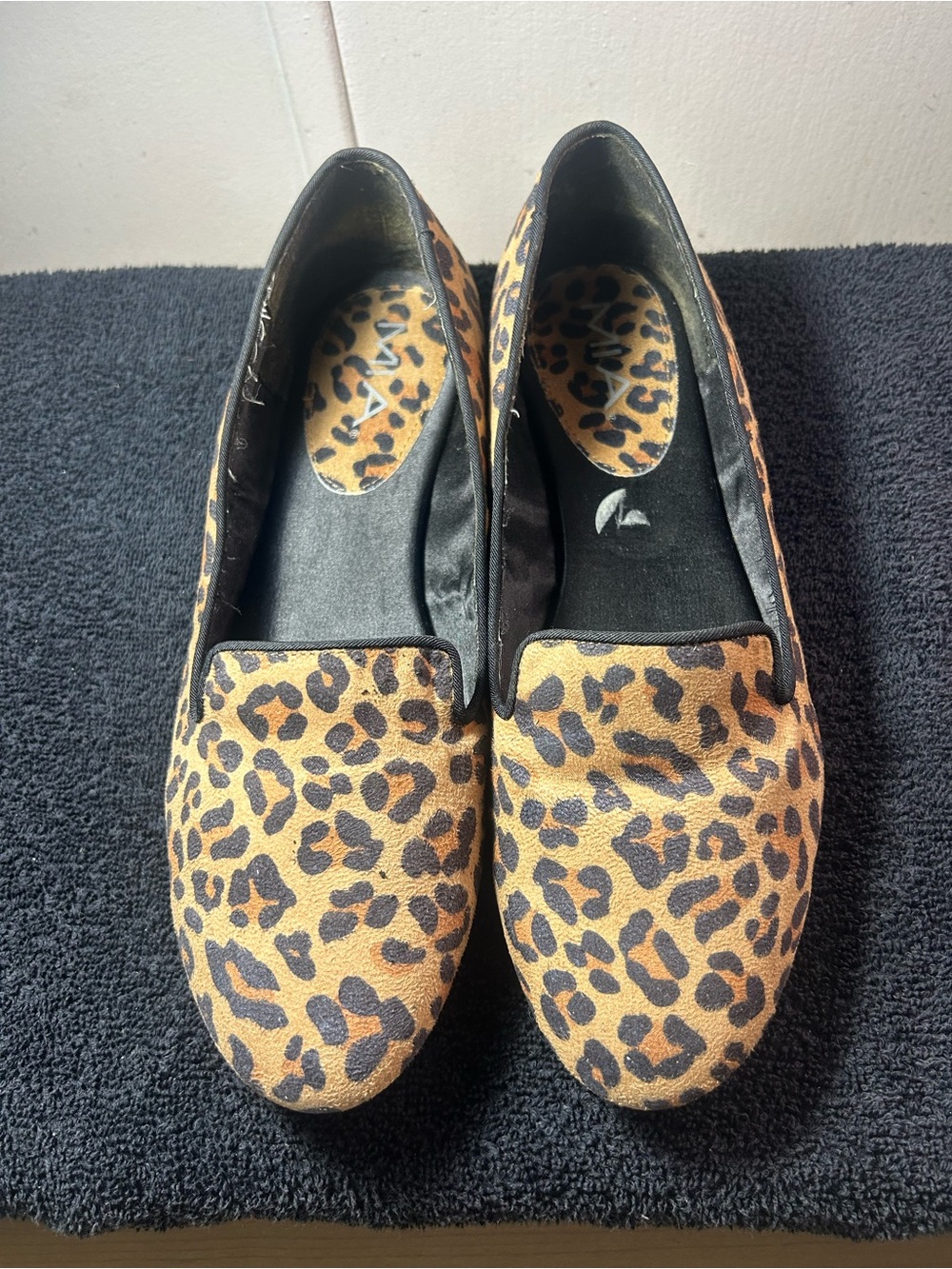 MIA Leopard Print Flats in Tan and Black